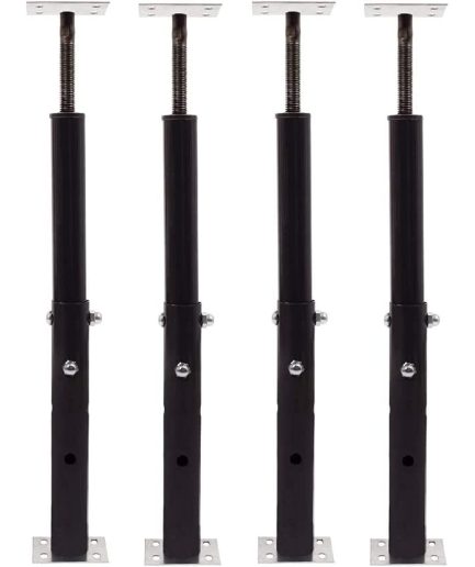 HTYSUPPLY Adjustable Floor Jack (Model C-3), Akron Jacks Floor Jacks, Telescoping Jack For Temporary Support, Size Range 1'7''-3' (Fоur Расk)