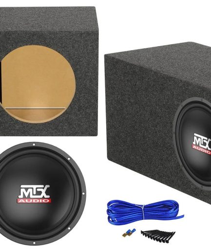 MTX Terminator TN12-04 12” 400 Watt Car Audio Subwoofer+Vented Sub Box Enclosure