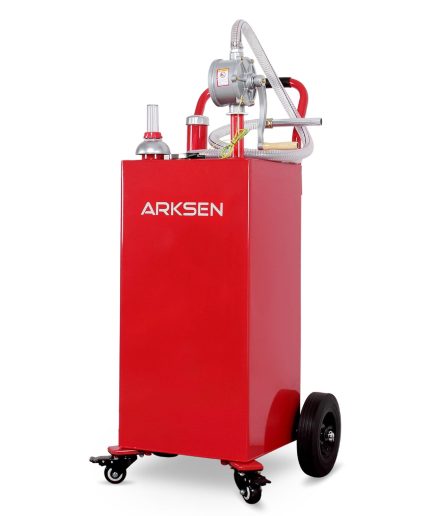 Arksen Portable 35-Gallon Gas Caddy Fuel Tank Storage Transfer Gasoline