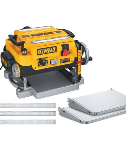 15 Amp Corded 13 in. Heavy-Duty 2-Speed Thickness Planer with (3) Knives, In Feed Table and Out Feed Table DW735X