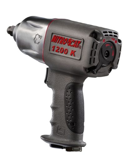 AIRCAT Pneumatic Tools 1200-K 1/2-Inch Nitrocat Composite Twin Clutch Impact Wrench 1295 ft-lbs