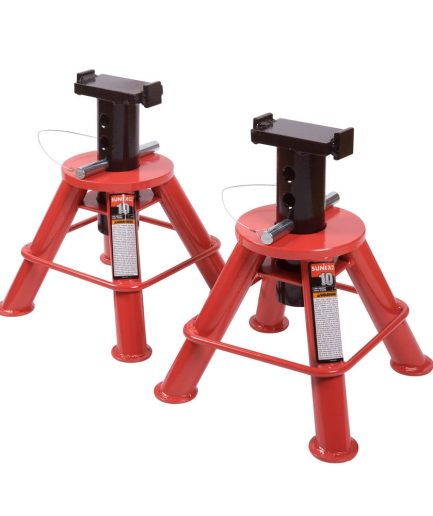 Sunex 1210 10 Ton Low Height Pin Type Jack Stands (Pair)
