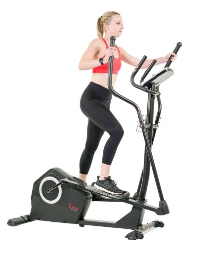 Sunny Health & Fitness Programmable Cardio Elliptical Machine Cross Trainer for Home Exercise Workout Equipment , SF-E3890