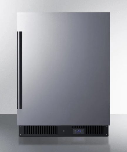 24" Wide Built-In All-Freezer, ADA Compliant, Stainless Steel/Black