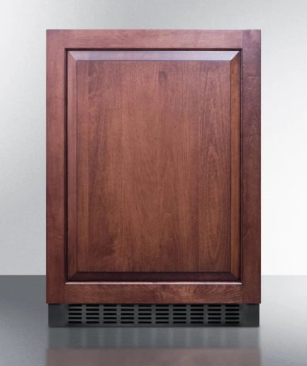 24" Wide Built-In All-Refrigerator (Panel Not Included), Black Cabinet