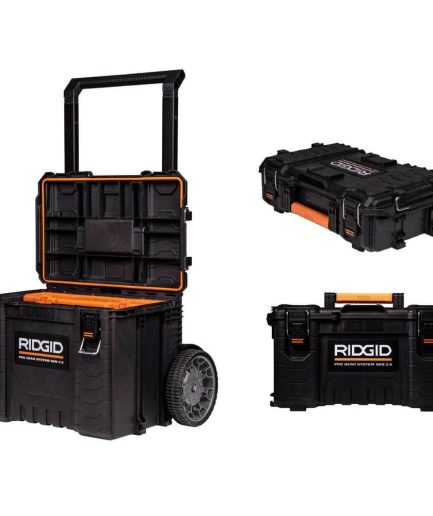 2.0 Pro 22 in. Gear System Rolling Tool Box and Tool Box and Tool Case 254065-254067-254069