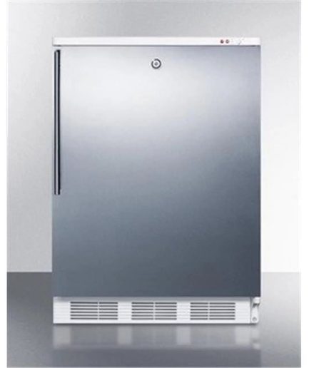 24 in. Wide Built-in -25 deg C Manual Defrost All Freezer with Lock, Stainless Steel