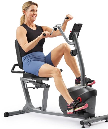 Sunny Health & Fitness Smart Magnetic Recumbent Bike with Hand Cycle - SF-RB423034
