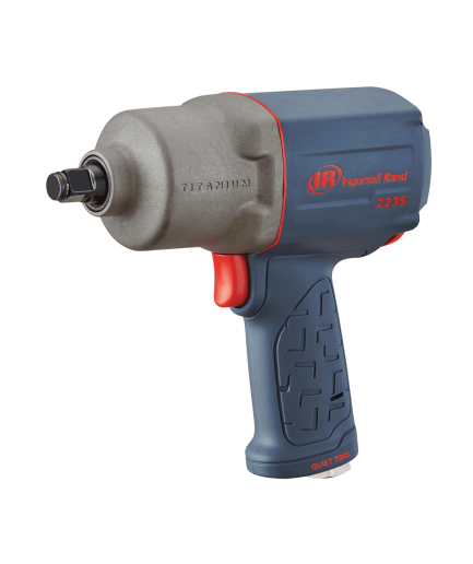 1/2" Air Impact Wrench, Quiet, 1300 ft-lbs Nut-busting Torque, Pistol Grip, Titanium Hammercase