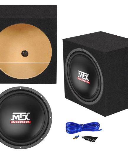 MTX Terminator TN12-02 12” 400 Watt Car Audio Subwoofer+Sealed Sub Box Enclosure