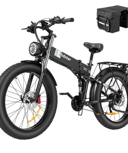 Eletric Bike for Adults, 750W Motor 48V 20Ah Removable Battery 26'' Fat Tire Folding E-Bike Shimano 21-Speed MTB Cycling UL2849