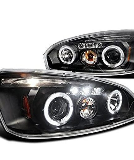Spec-D Tuning 2LHP-MBU04JM-TM Chevy Malibu Led Black Projector Head Lights