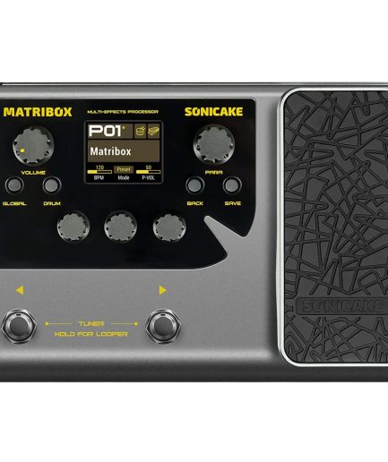 SONICAKE Multi Effects Processor with Expression Pedal Guitar Bass Amp Modeling IR Cabinets Simulation Stereo OTG USB Audio Interface Matribox