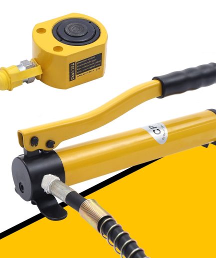 Multi Section 20Ton Hydraulic Service Jack Low Profile Pump w/CP-180 Manual Pump 20 ton Low Profile manual Hydraulic Ram Mini Jack Porta Power Kit 12mm Stroke CP-180 Hydraulic Manual Pump