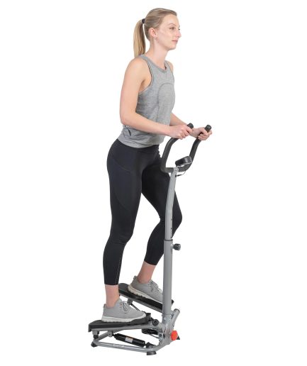 Sunny Health & Fitness Twist Stair Stepper Machine with Handlebar – SF-S020027