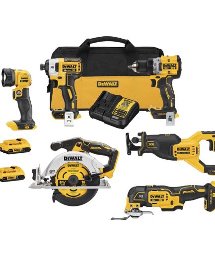 20V MAX XR BRUSHLESS 6-TOOL COMBO KIT With 2.0Ah Batteries